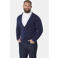 Jan Vanderstorm Plus Size katoenen vest - donkerblauw
