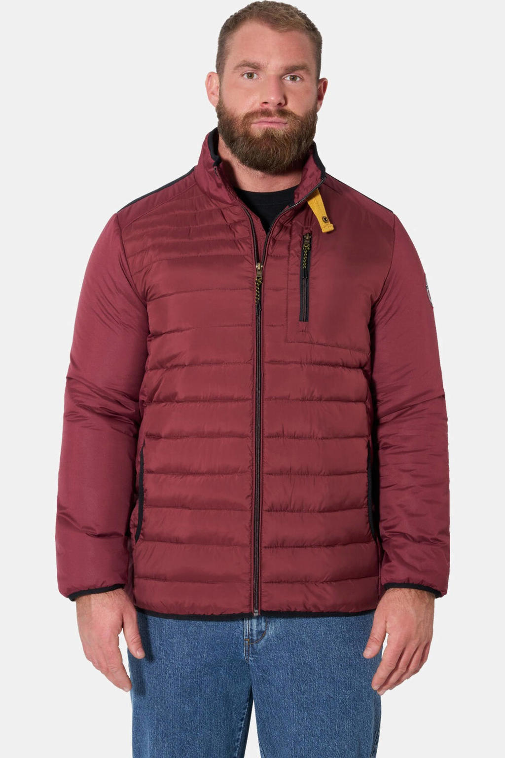 Jan Vanderstorm Plus Size jas - donkerrood