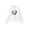 Mango Kids rechtvallende sweater met print - naturel wit