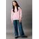 Mango Kids rechtvallende sweater met backprint - roze