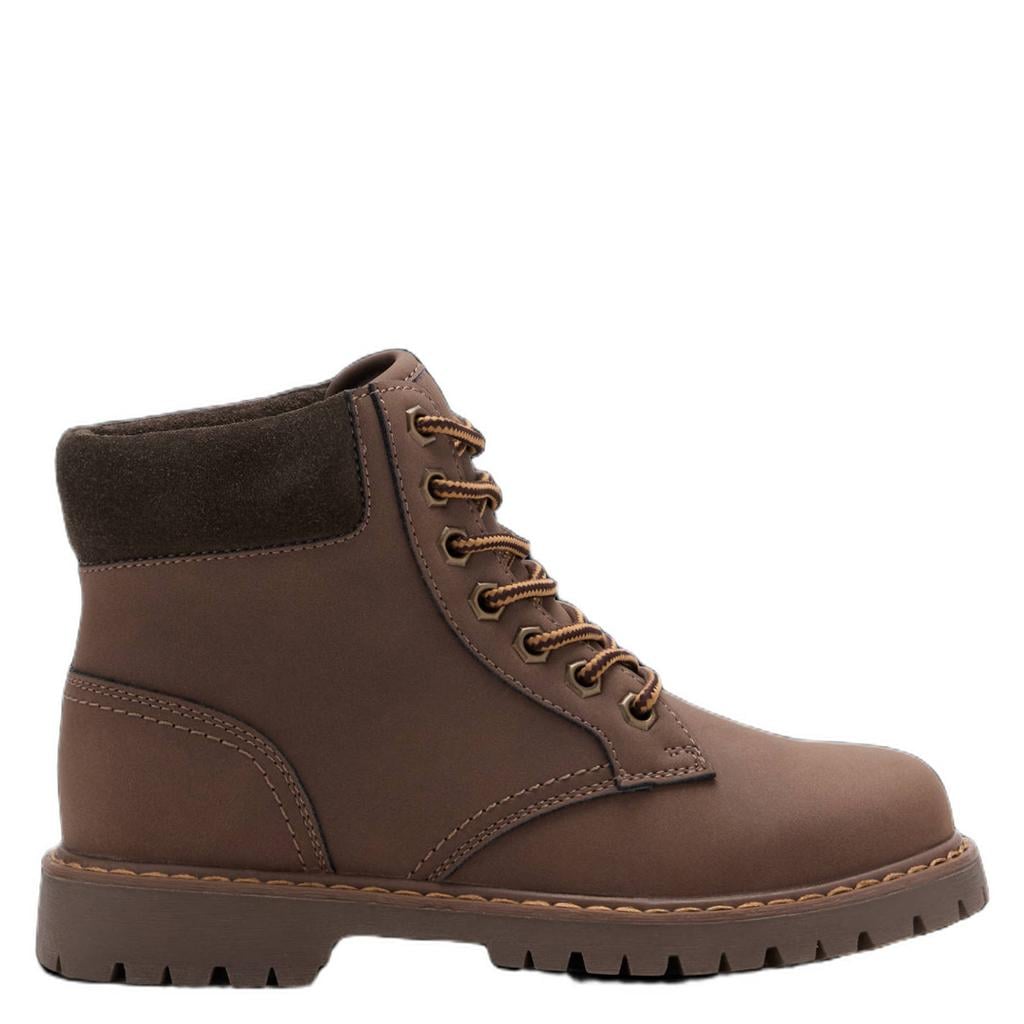 Mango Kids veterschoenen met profielzool - donkerbruin