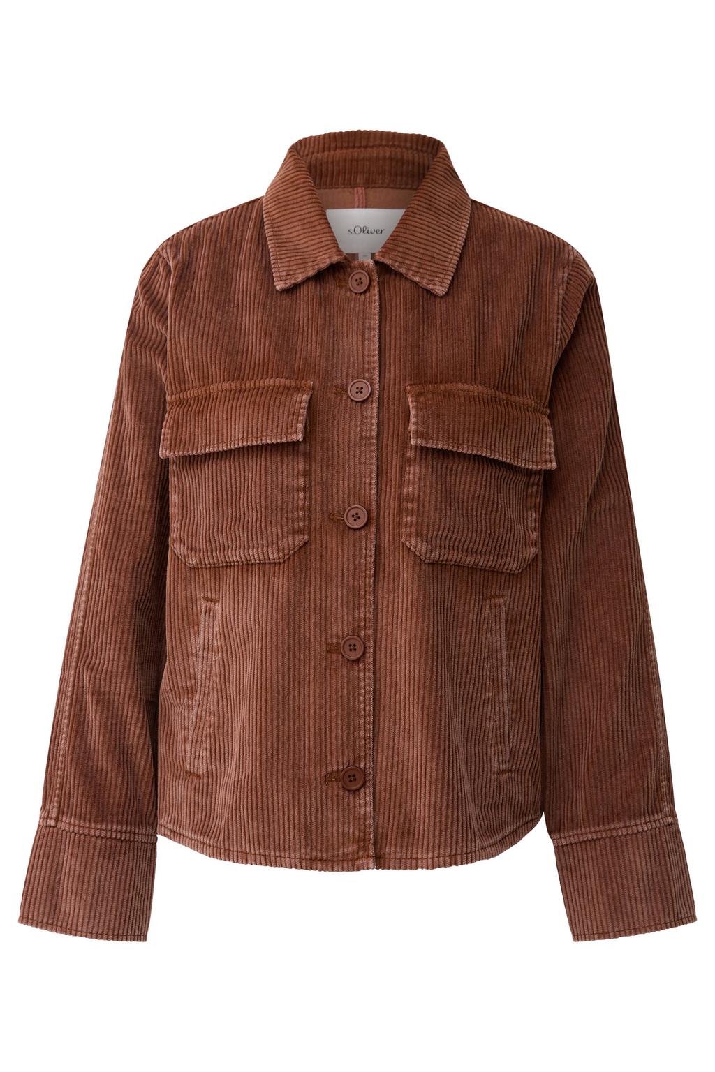 s.Oliver corduroy blouse - bruin