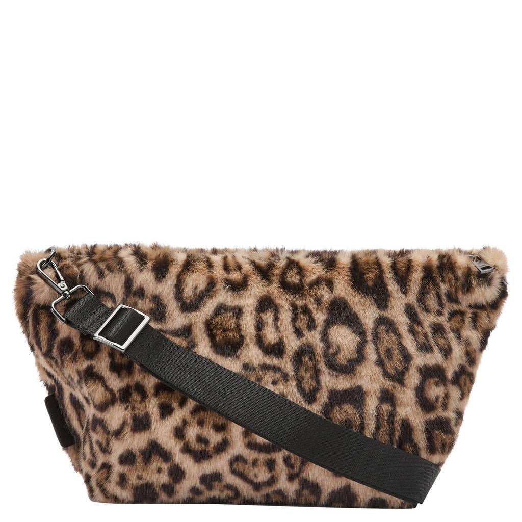 s.Oliver crossbody tas met panterprint bruin