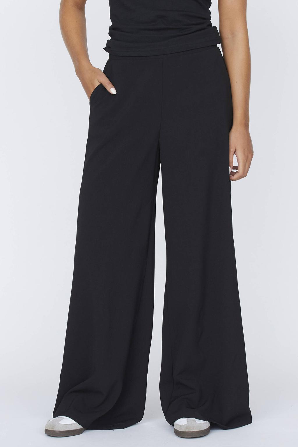 SisterS Point wide leg broek - zwart