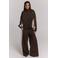 Refined Department wide leg broek - donkerbruin