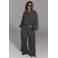Refined Department wide leg geruite broek - grijs