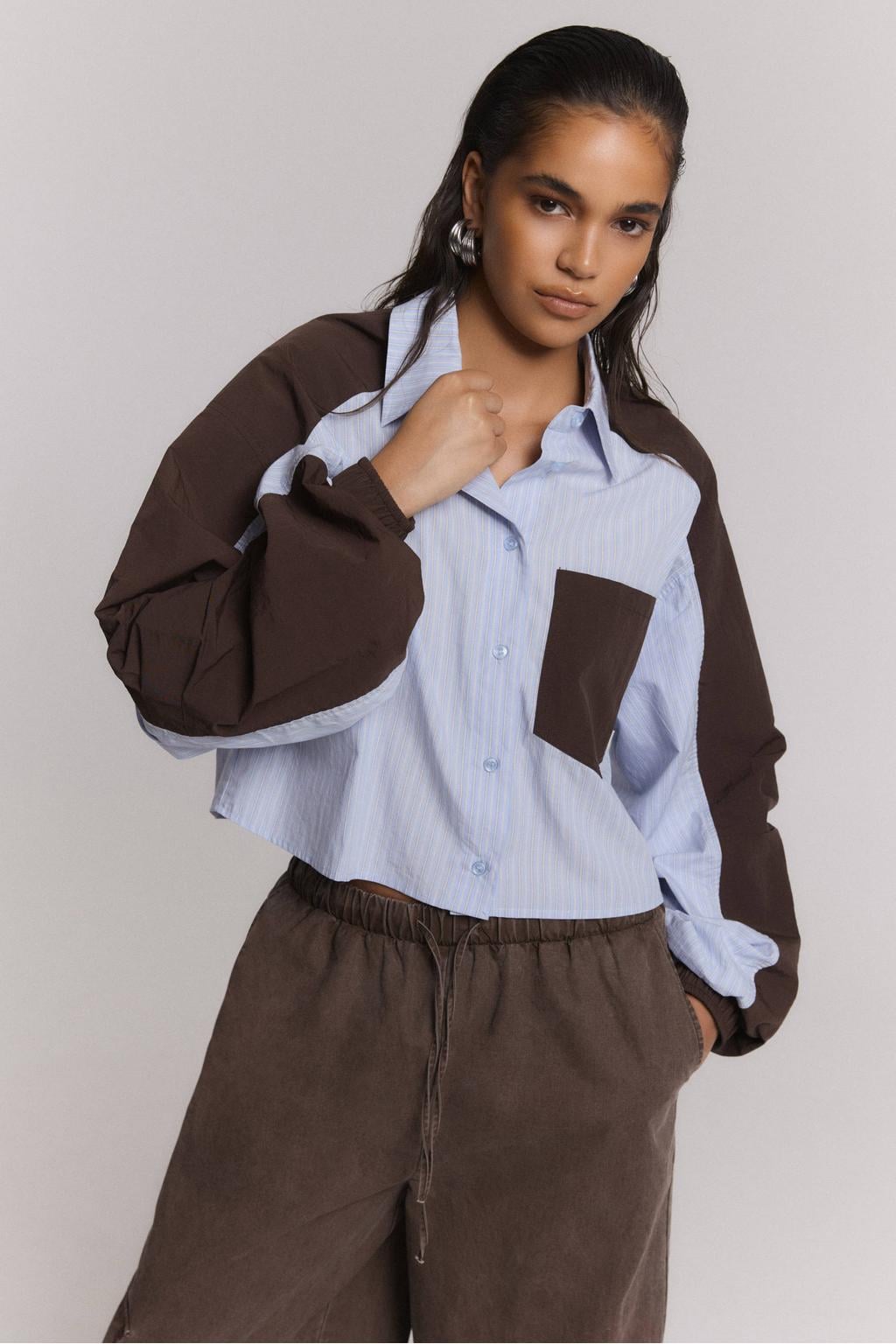 Refined Department gestreepte blouse - blauw