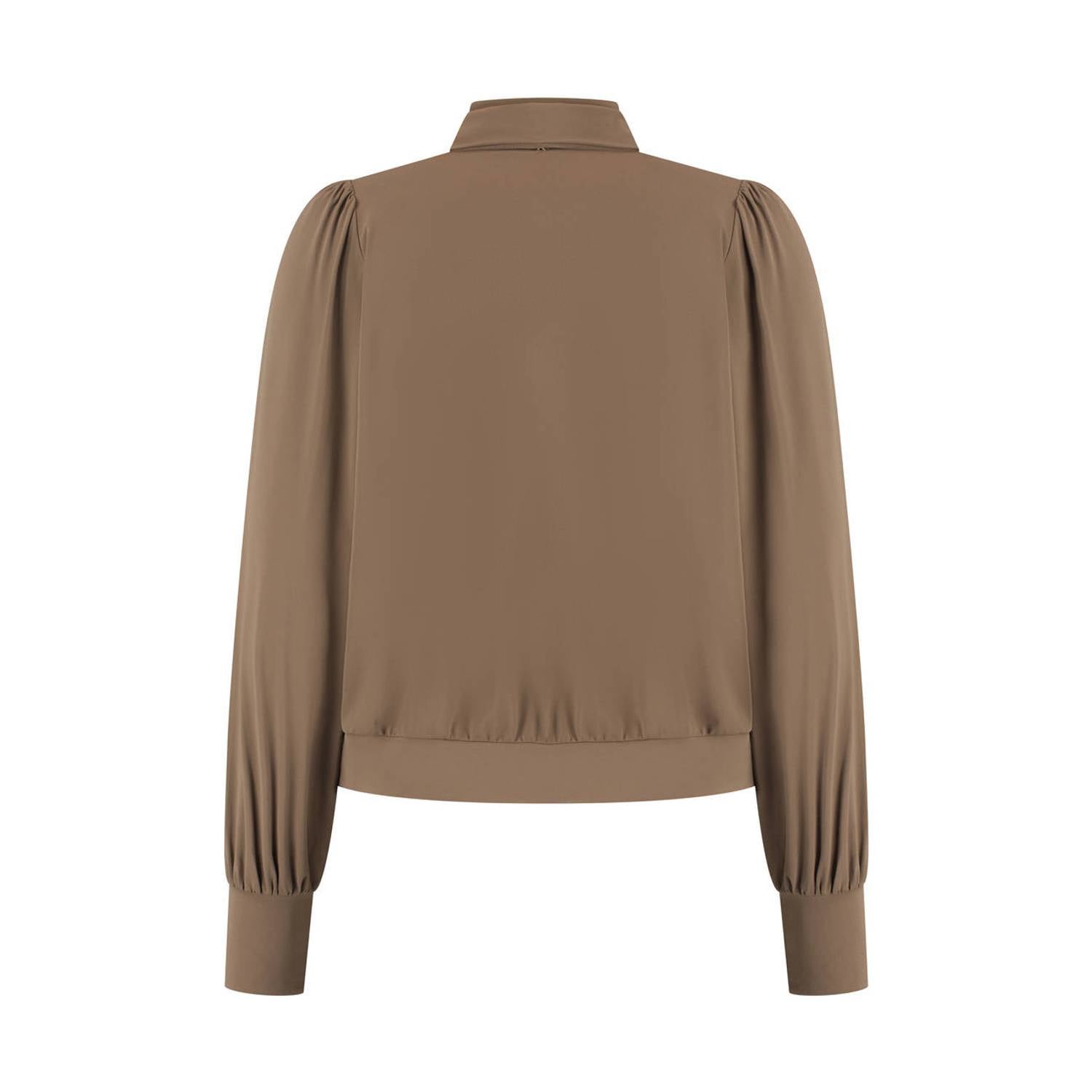Lady Day travelstof top bruin