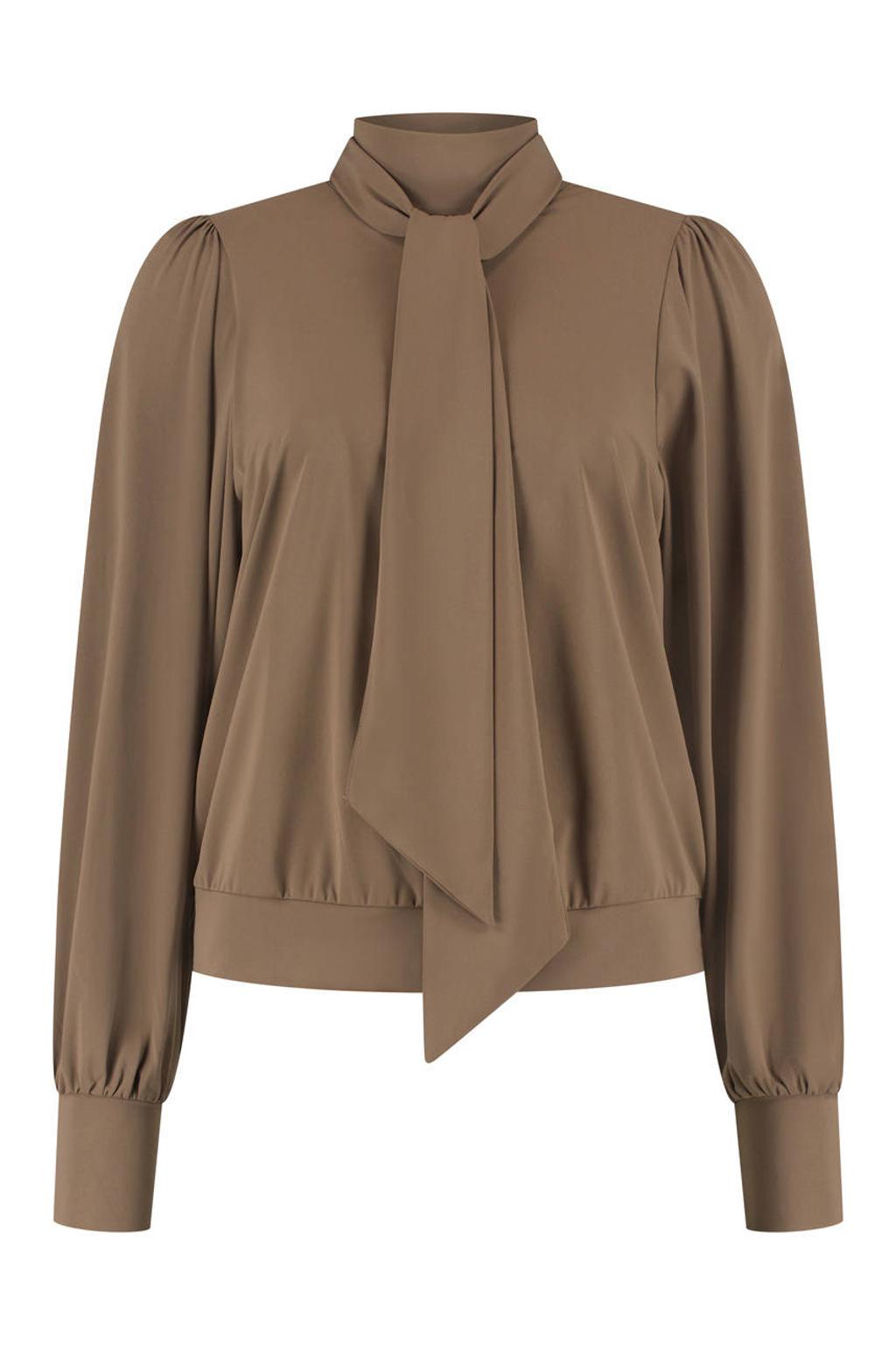 Lady Day travelstof top - bruin