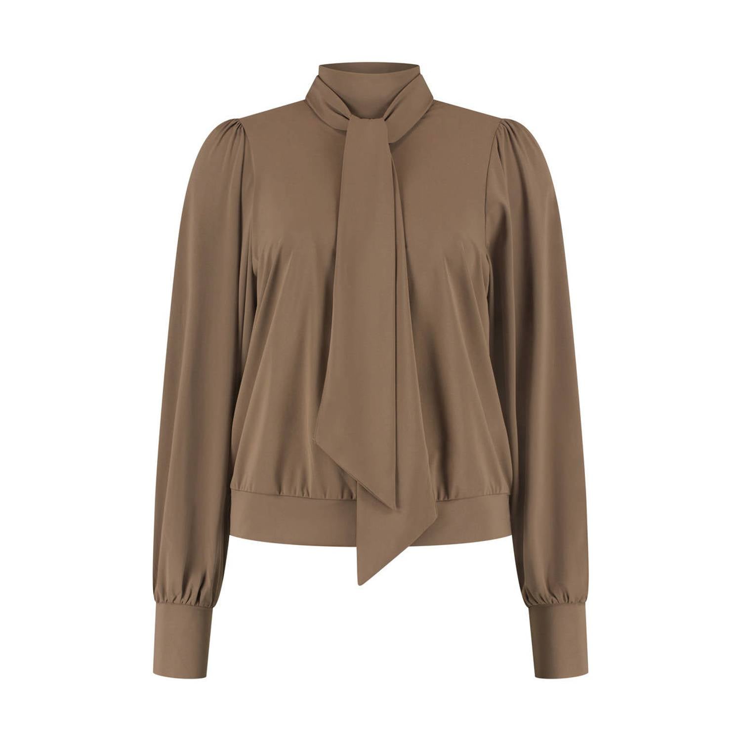 Lady Day travelstof top bruin