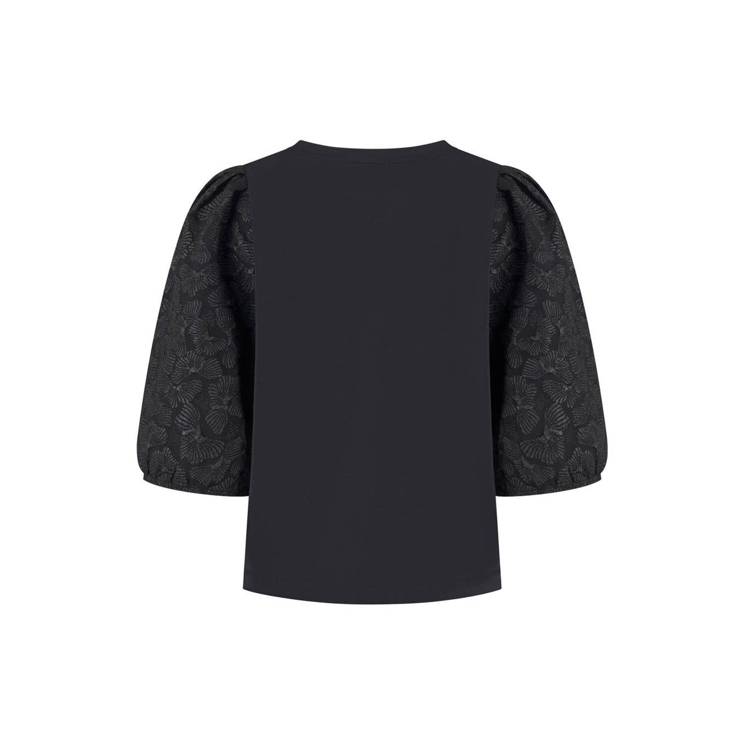 Lady Day travelstof top zwart