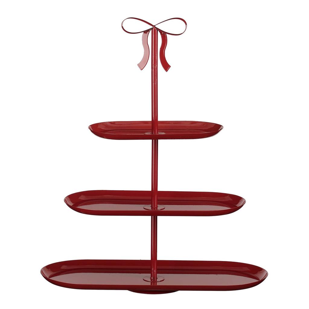 Mica Decorations etagere Grazia 48x20x55 cm - donkerrood