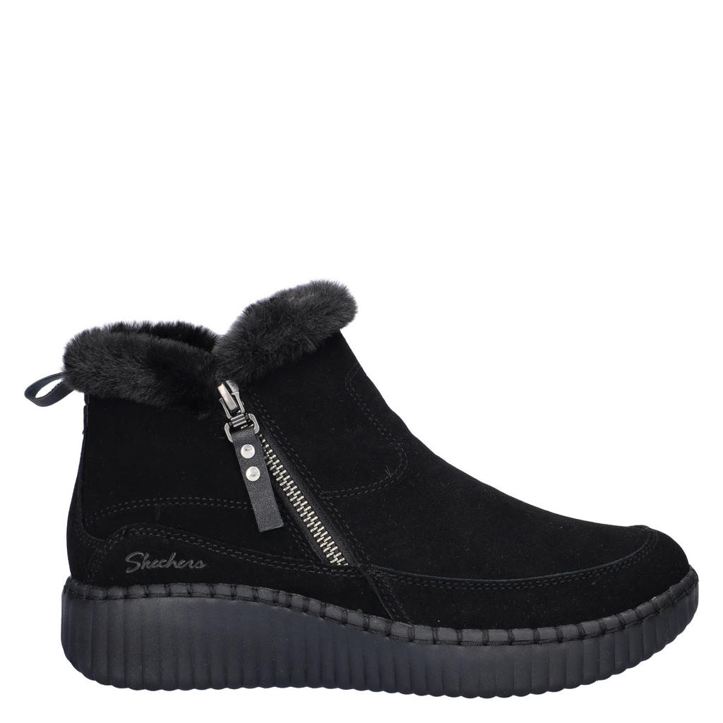 Skechers Wilshire Boulevard suède enkelboots - zwart