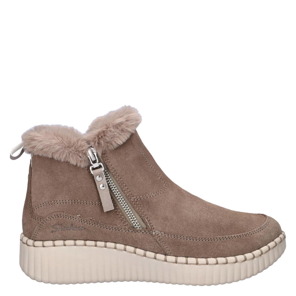 Skechers Wilshire Boulevard suède enkelboots - taupe