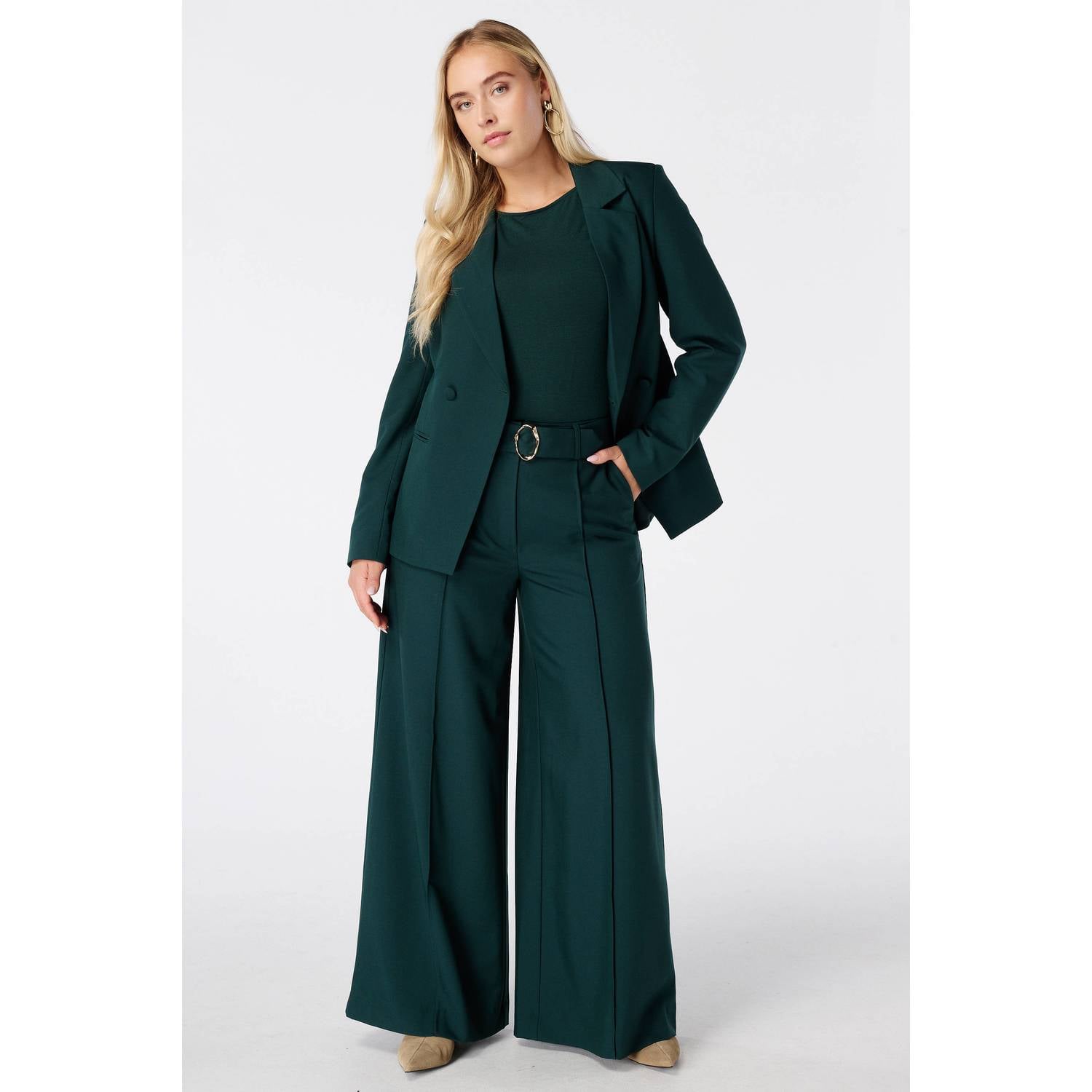 MS Mode blazer donkergroen