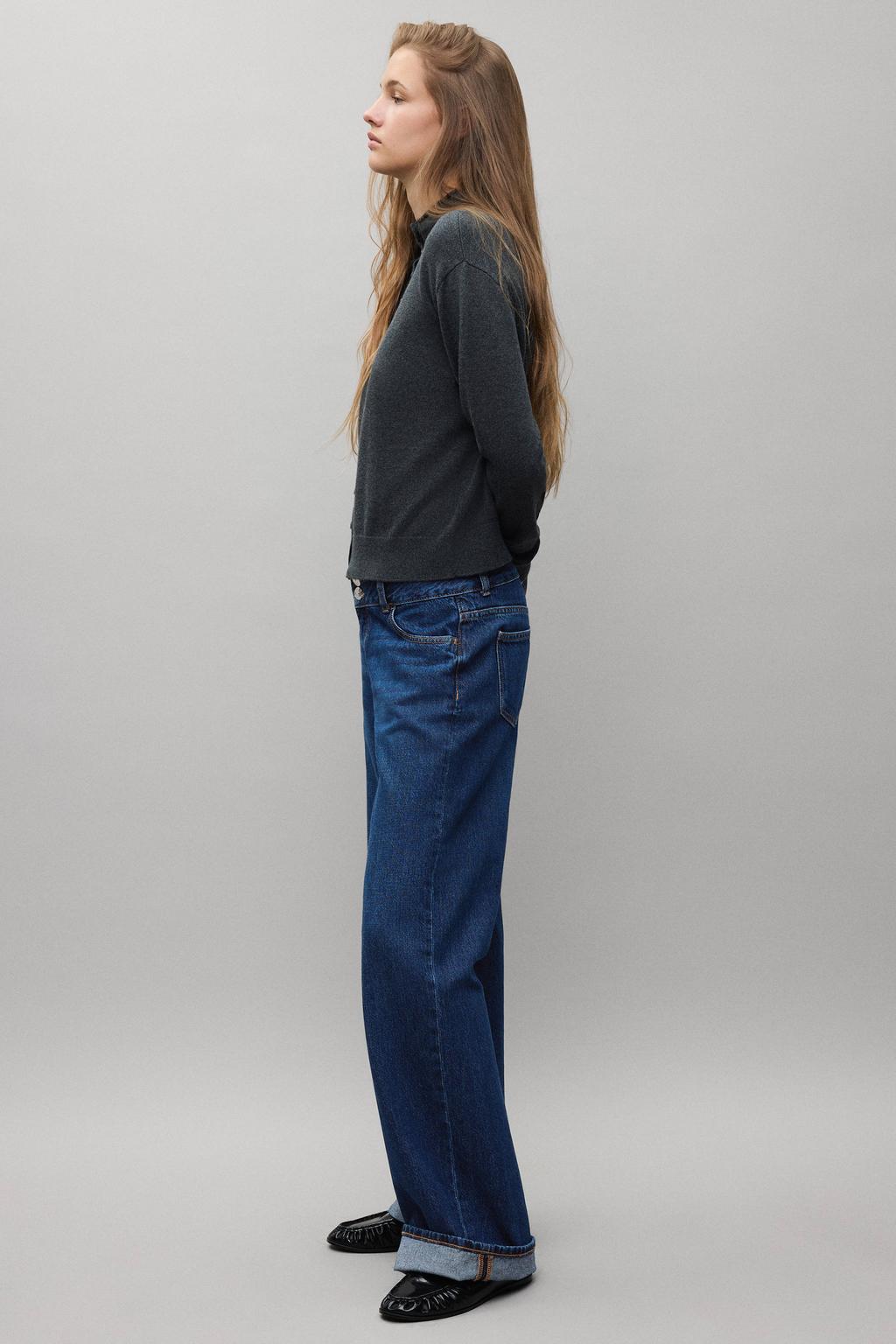 MANGO TEEN straight leg jeans - changeant blauw