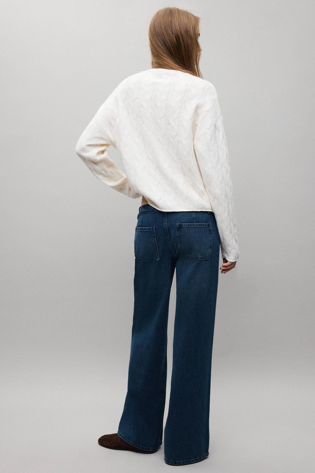 MANGO TEEN straight leg jeans - donkerblauw denim