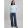 MANGO TEEN blouse met ruches - lichtblauw