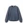 MANGO TEEN gebreide gemêleerde trui met wol - blauw