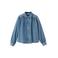 MANGO TEEN denim blouse met plooien - medium blue denim