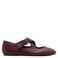 MANGO TEEN leren ballerina's met studs - bordeauxrood