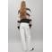 MANGO TEEN wide leg jeans - naturel wit