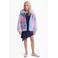 Desigual winterjas - blauw/roze