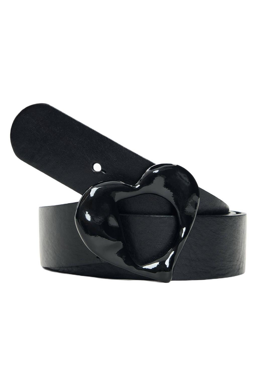 Desigual leren riem zwart