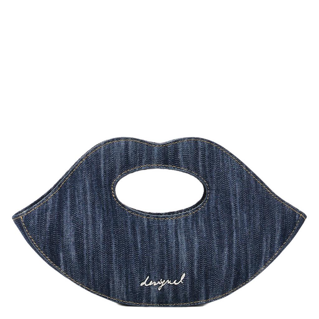 Desigual denim mini handtas blauw