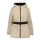 Airforce pufferjas met teddy details - zwart