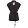 Mos Mosh travelstof gilet - zwart