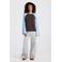 America Today longsleeve met print - lichtblauw/bruin