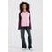 America Today longsleeve met print - roze/aubergine