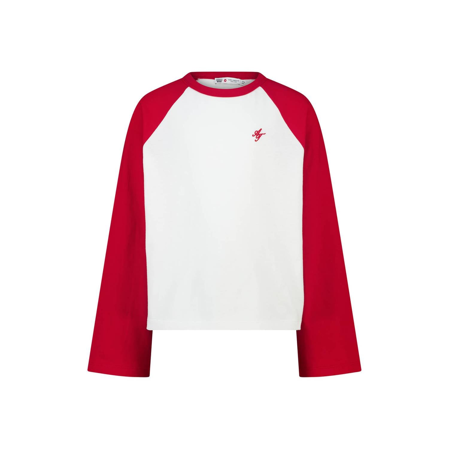 America Today longsleeve rood wit