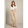 LOLALIZA high waist flared jeans - beige