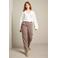 LOLALIZA wide leg pantalon - taupe