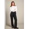 LOLALIZA wide leg pantalon - zwart