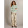 Ivy Beau gebreid vest - lichtgroen
