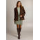 Ivy Beau tweed korte rok met print - groen