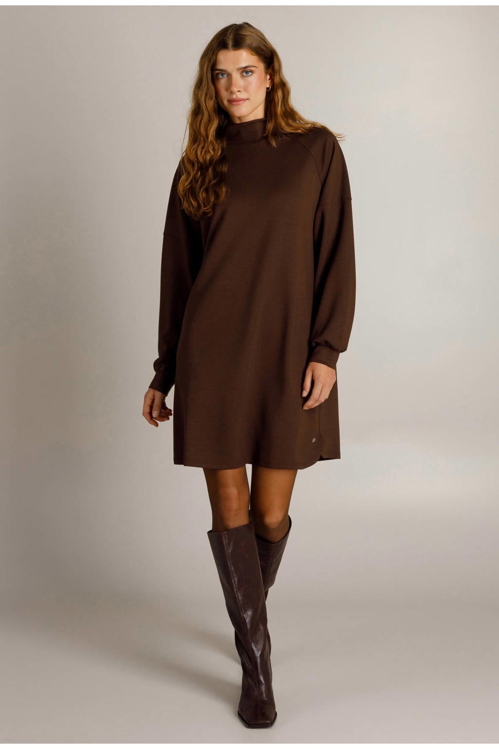Ivy Beau korte jurk - bruin
