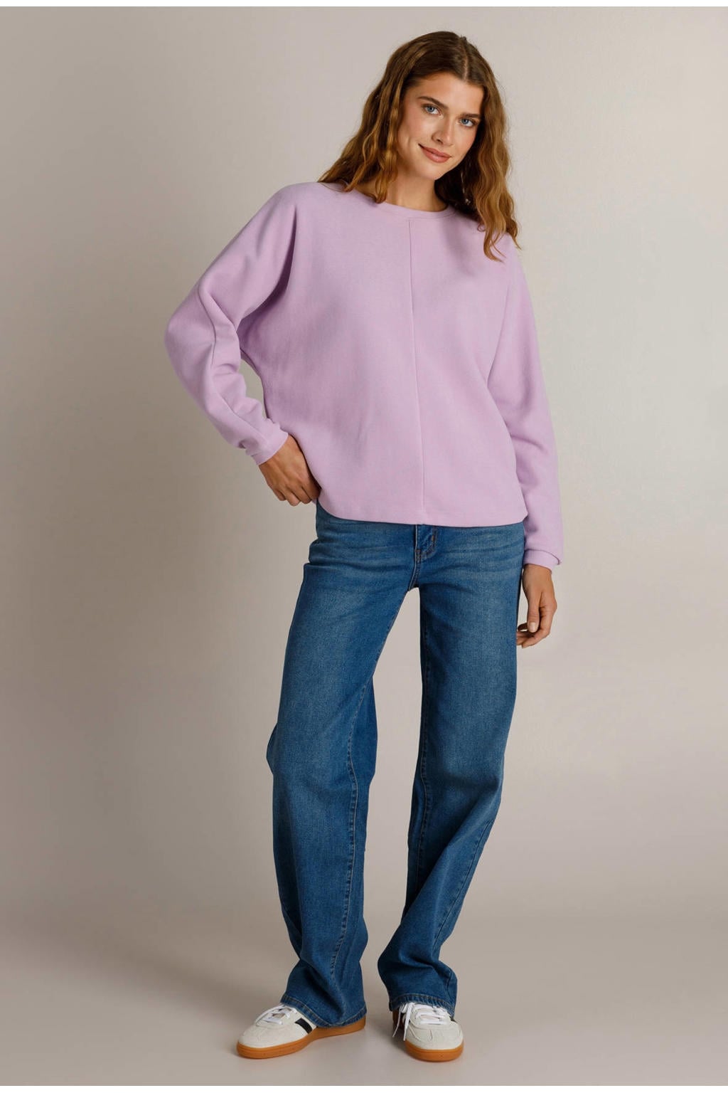 Ivy Beau katoenen sweater - lila