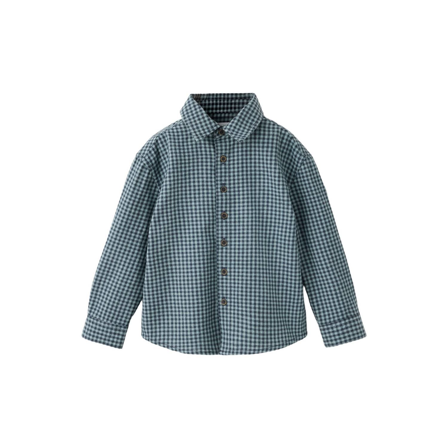 Mango Kids geruit overhemd groen