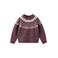 Mango Kids gebreide trui met print - donkerrood
