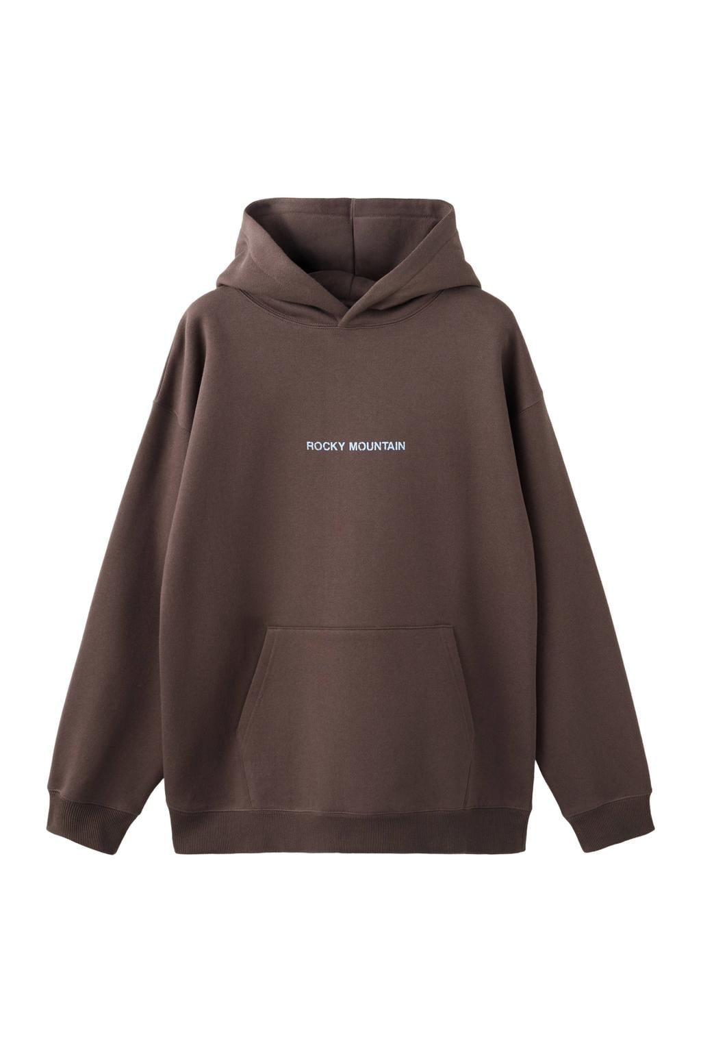 MANGO TEEN hoodie met backprint - bruin