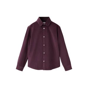 corduroy overhemd - donkerrood