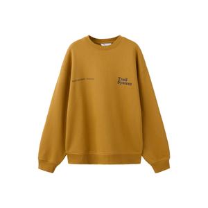 sweater met tekst - oker