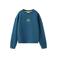 Mango Kids sweater met tekst - blauw/geel