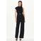 Mango jumpsuit met ceintuur - zwart