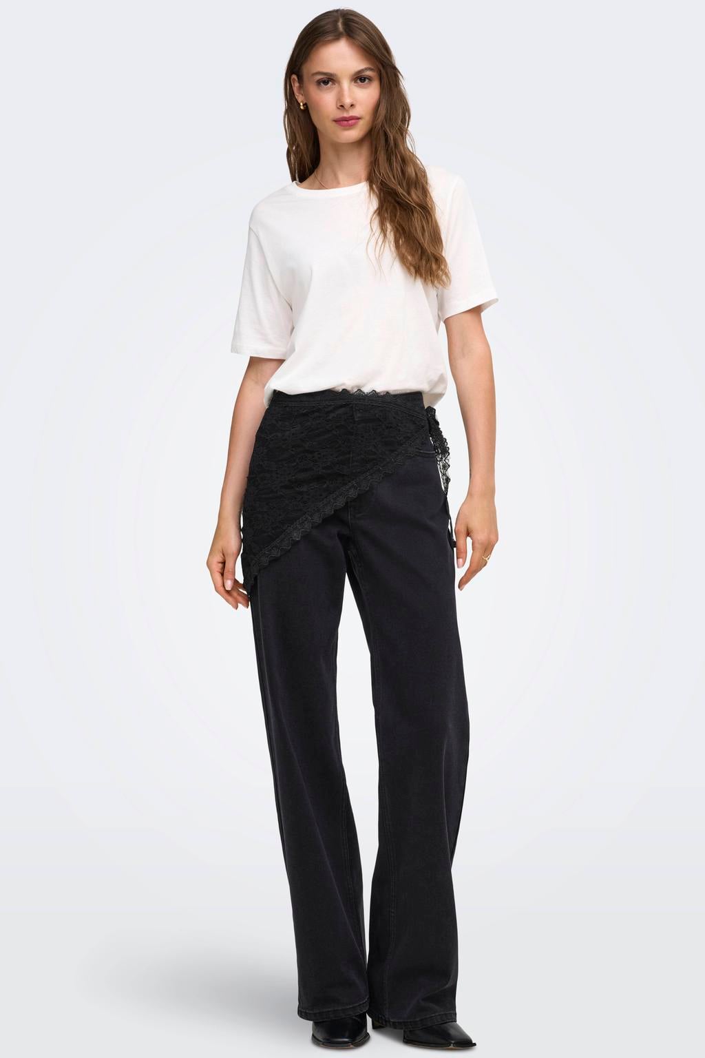 ONLY high waist flared jeans - zwart