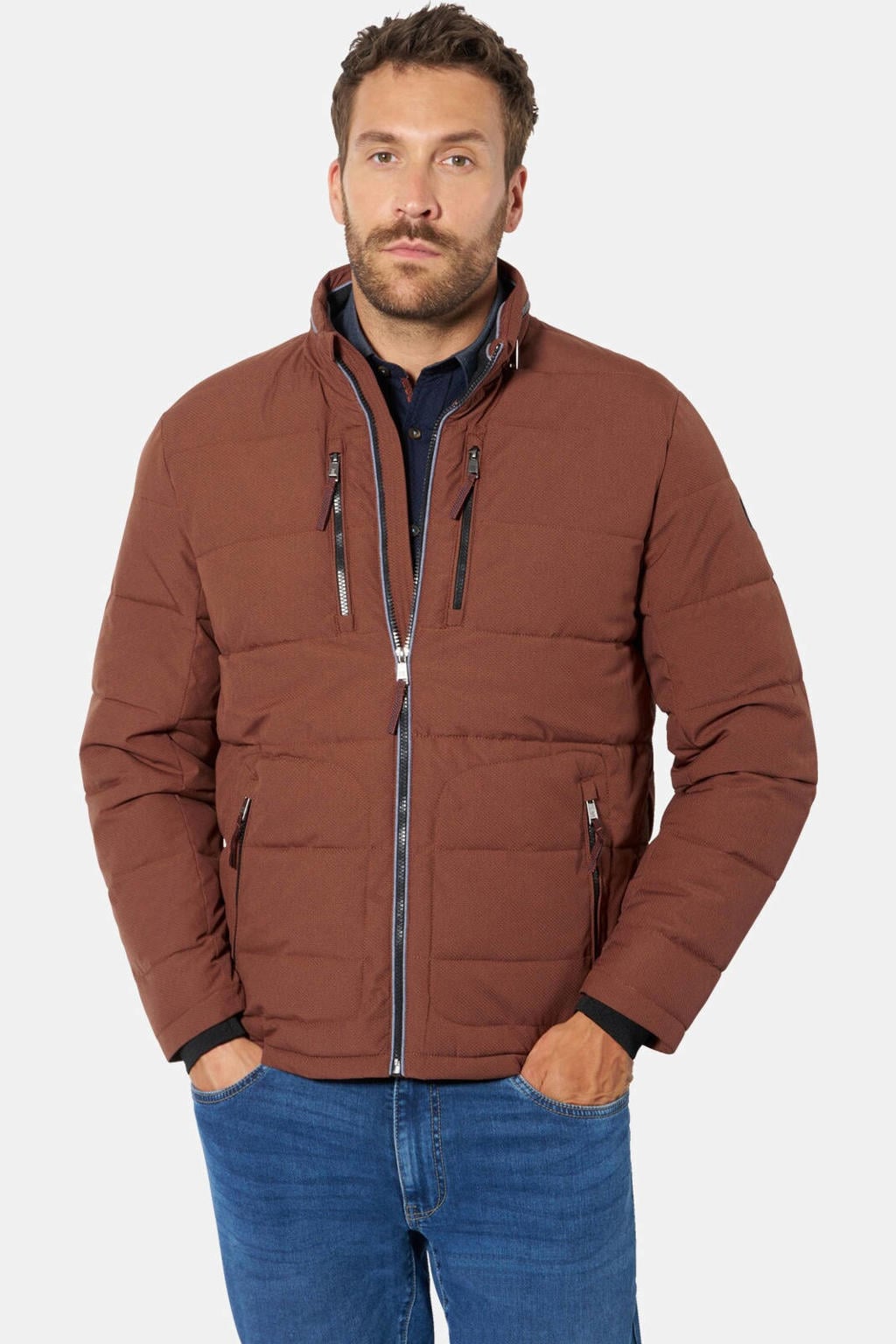 Babista Plus Size jas - bruin